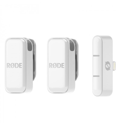 Rode Wireless Micro Lightning White – Micrófono inalámbrico profesiona