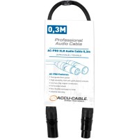 ACCU-CABLE AC-PRO XLR 0.3M - Cable de audio profesional ACCU-CABLE AC-PRO XLR 0.3M - Cable de audio profesional
