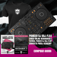 PIONEER DJ DDJ-FLX4 + TUTORIAL + CURSO REKORDBOX + CAMISETA PIONEER DJ DDJ-FLX4 + TUTORIAL + CURSO REKORDBOX + CAMISETA