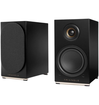 Triangle AIO TWIN - Altavoces activos negros con Wi-Fi y Bluetooth