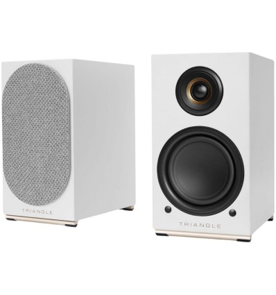 Triangle AIO TWIN - Altavoces activos blancos con Wi-Fi y Bluetooth