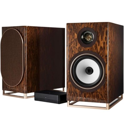 Triangle Capella - Altavoces activos de alta fidelidad en marrón