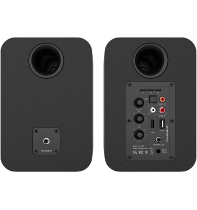 VULKKANO A4 ARC - Altavoces activos negros con HDMI ARC y Bluetooth