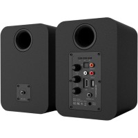 VULKKANO A4 ARC - Altavoces activos negros con HDMI ARC y Bluetooth
