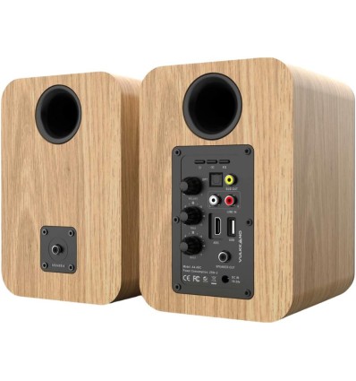 VULKKANO A4 ARC - Altavoces marrones con HDMI ARC