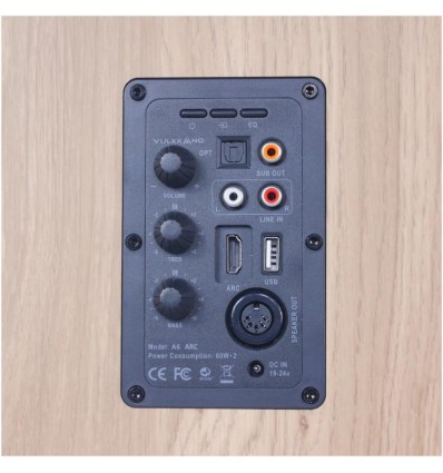 VULKKANO A6 ARC - Altavoces marrones con HDMI ARC