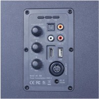 VULKKANO A6 ARC - Altavoces activos negros con HDMI ARC y Bluetooth