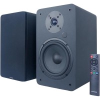 VULKKANO A6 ARC - Altavoces activos negros con HDMI ARC y Bluetooth