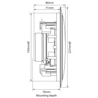 Adastra C6S - Altavoz de techo 6,5" con doble bobina y doble tweeter