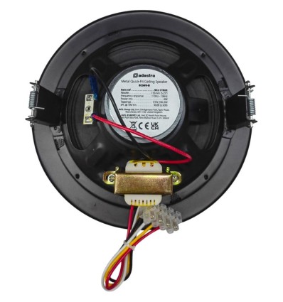 Adastra EC56V-B - Altavoz de techo 5,25" 6W Línea 100V Negro