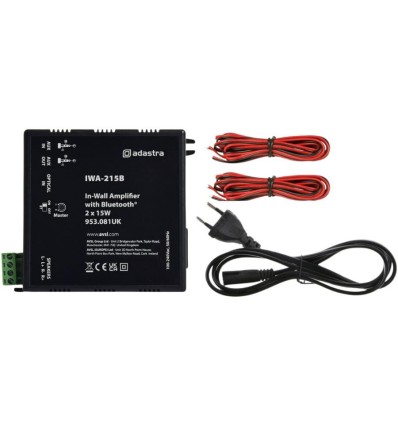Adastra IWA215B - Amplificador Empotrable 2x15W con Bluetooth