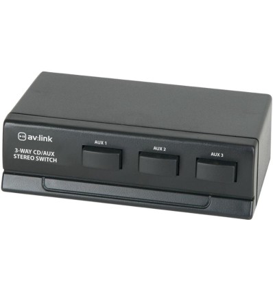 AV:Link AD-AUD31 - Selector de Entradas de Línea de 3 Vías