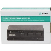 AV:Link AD-AUD31 - Selector de Entradas de Línea de 3 Vías