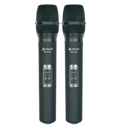 Chord NU20-H - Sistema Inalámbrico UHF con 2 Micrófonos de Mano
