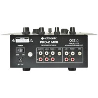 Citronic PRO-2 MKII - Mezclador DJ de 2 Canales Compacto