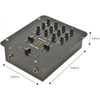Citronic PRO-2 MKII - Mezclador DJ de 2 Canales Compacto