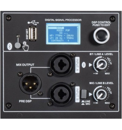 Citronic CLARA-12A - Caja Activa 12" 400W RMS con DSP y Bluetooth