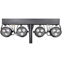 QTX Recharge DJ - Barra PAR LED Recargable con Trípode