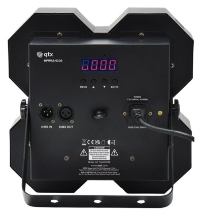 QTX HPWASH200 Cegadora de Escenario 200W con LEDs COB