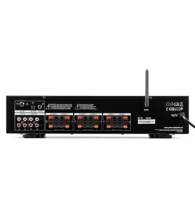 POWER DYNAMICS 953.034 PV260BT AMPLIFICADOR DE AUDIO DE 6 ZONAS 600W