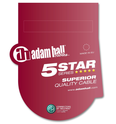 Adam Hall 5 STAR MFP 0300 - Cable de micrófono XLR hembra a Jack mono