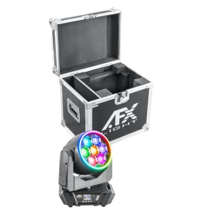 AFX WASH760-FC: Cabeza móvil wash LED 7x60W con anillo RGB