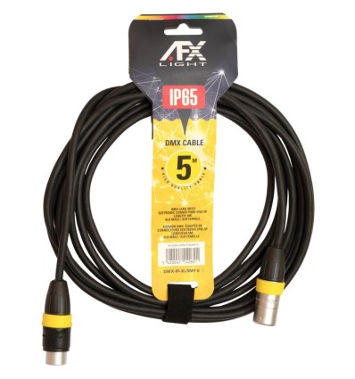 AFX DMX-IP-XLRMF-5 - Cable DMX 5m IP65 con conectores XLR