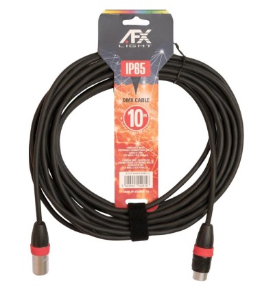 AFX DMX-IP-XLRMF-10 - Cable DMX 10m IP65 con conectores XLR
