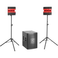 BST BST55-2.1 - Sistema de sonido activo 2.1 de 1200W RMS