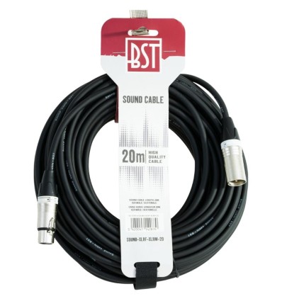 BST SOUND-XLRM-XLRF-20 - Cable XLR balanceado de 20 metros