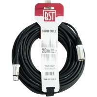 BST SOUND-XLRM-XLRF-20 - Cable XLR balanceado de 20 metros