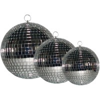 Ibiza Light MB008: bola de espejos de 20 cm para fiestas y eventos
