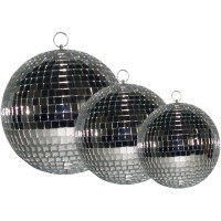 Ibiza Light MB012: bola de espejos de 30 cm para fiestas y eventos