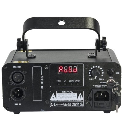 Láser Ibiza Light LZR250RGY 250mW RGY DMX