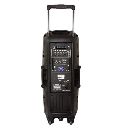 Altavoz portátil Ibiza SOUND PORT225VHF-BT con Bluetooth y micrófonos