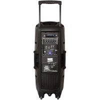 Altavoz portátil Ibiza SOUND PORT225VHF-BT con Bluetooth y micrófonos