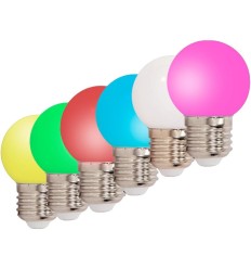Pack de 6 bombillas LED de colores Ibiza Light LEDSTRING-6BULBS