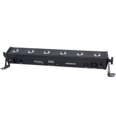Barra LED Ibiza Light LEDBAR6-RC - 6 LEDs RGBW y control remoto