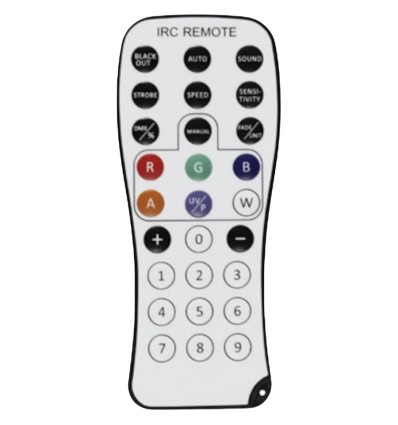 Barra LED Ibiza Light LEDBAR6-RC - 6 LEDs RGBW y control remoto