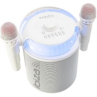 KARAHOME-WH Ibiza Sound - Karaoke 120W Bluetooth y micrófonos