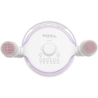 KARAHOME-WH Ibiza Sound - Karaoke 120W Bluetooth y micrófonos