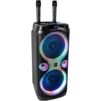 Altavoz portátil Ibiza Sound COLUMBA-KARAOKE - 1000W y micrófonos