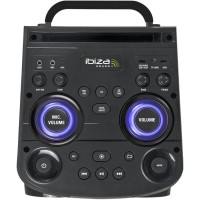 Altavoz Ibiza Sound BOMBMASTER - 1000W y micrófonos inalámbricos