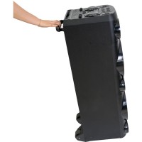 Altavoz Ibiza Sound BOMBMASTER - 1000W y micrófonos inalámbricos