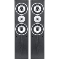Altavoces de suelo LTC L766-BL – 350W, 3 vías, madera negra