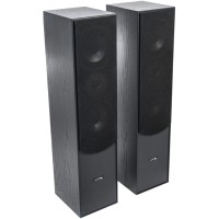 Altavoces de suelo LTC L766-BL – 350W, 3 vías, madera negra