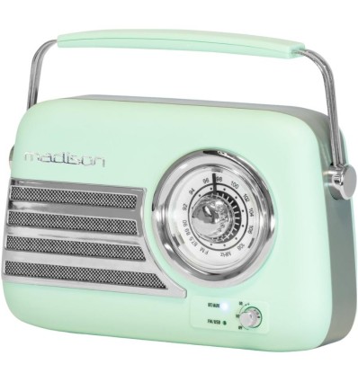 Madison FREESOUND-VR40GR-MAT – Radio vintage 30W Bluetooth