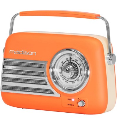 Madison FREESOUND-VR40OR-MAT – Radio vintage 30W Bluetooth