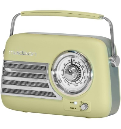 Madison FREESOUND-VR40OGR-MAT – Radio vintage 30W Bluetooth
