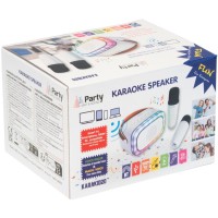 Karaoke PARTY KARAKID20 - Bluetooth, micrófonos y luces LED